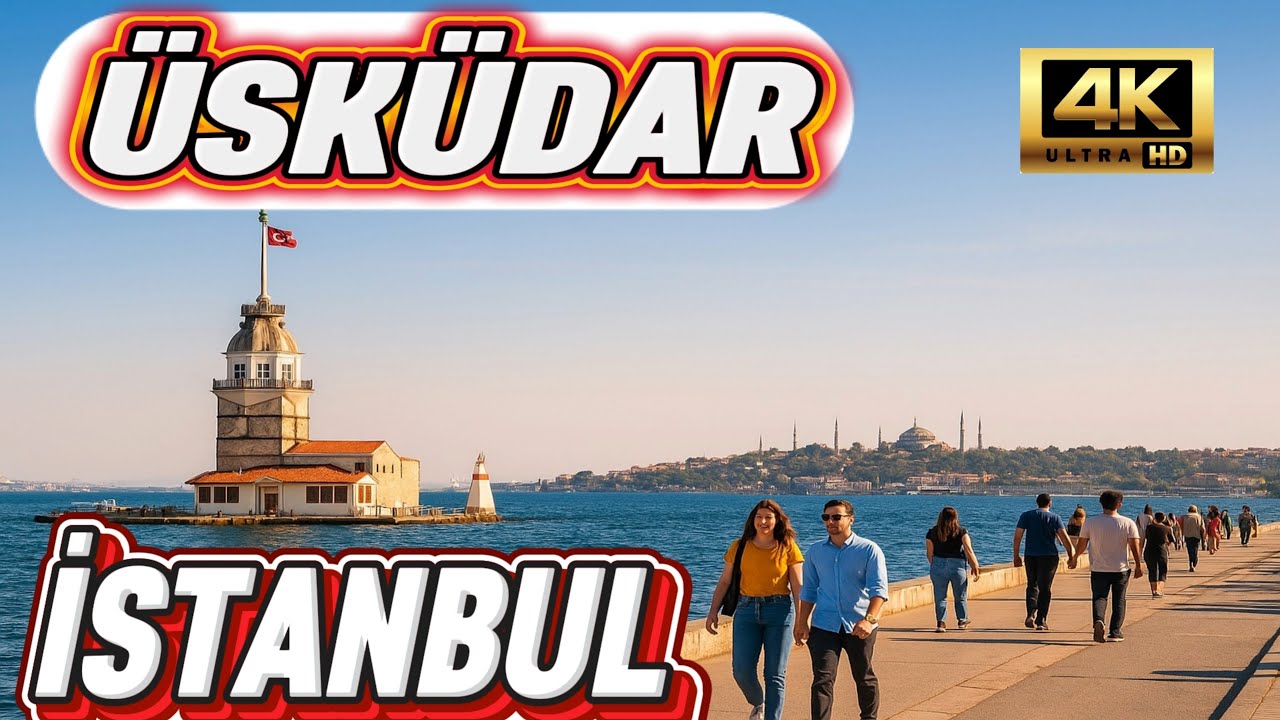 WALKING FROM ÜSKÜDAR TO THE MAIDEN’S TOWER | 4K SCENIC WALK
