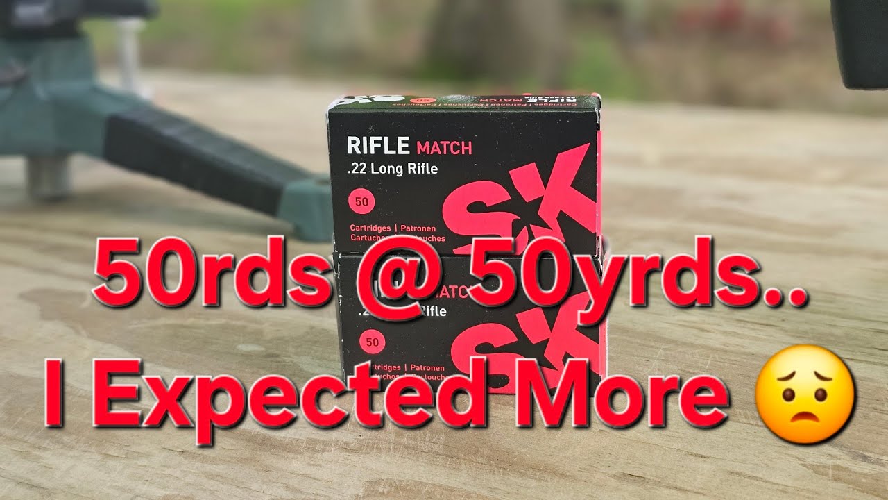 Rimfire Ammo Testing Pt2: SK Rifle Match 50rds at 50yrds