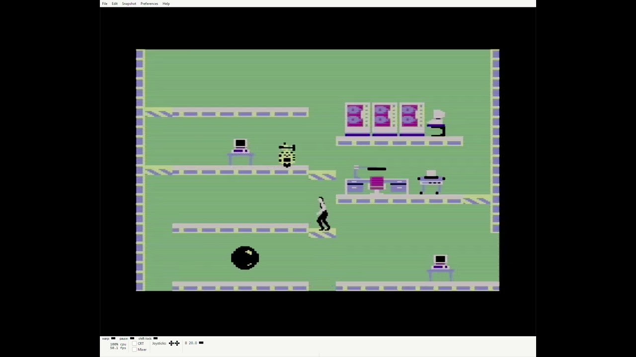 Impossible Mission Commodore 64 Perfect Playthrough - (no cheats/trainers)