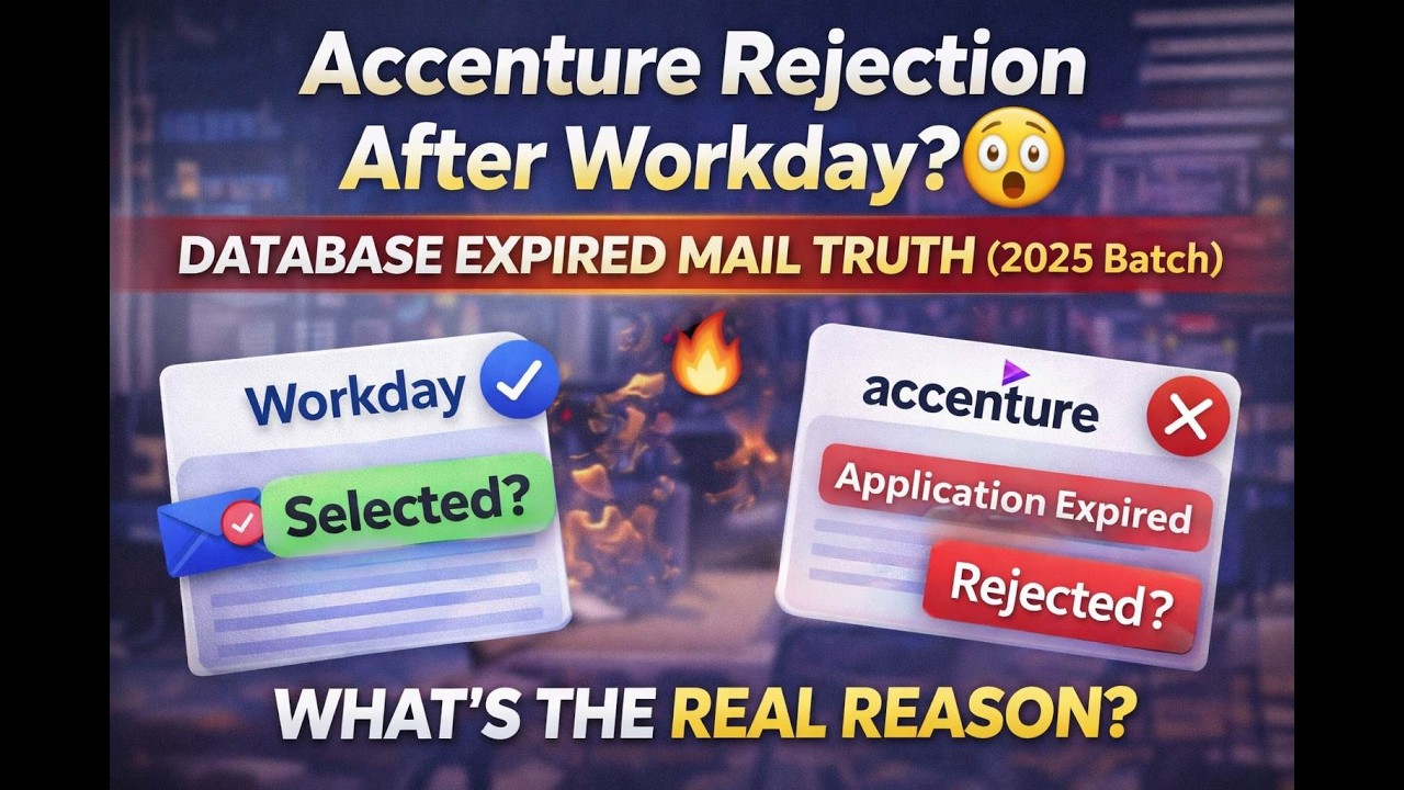 Accenture Rejection After Workday? 😱 Database Expired Mail Truth (2025 Batch)
