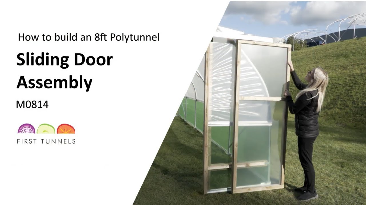 8ft Polytunnel | Sliding Door | Step-by-Step Guide | M0814