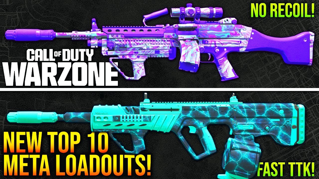 WARZONE: New TOP 10 BEST META LOADOUTS After Update! (WARZONE Best Weapons)