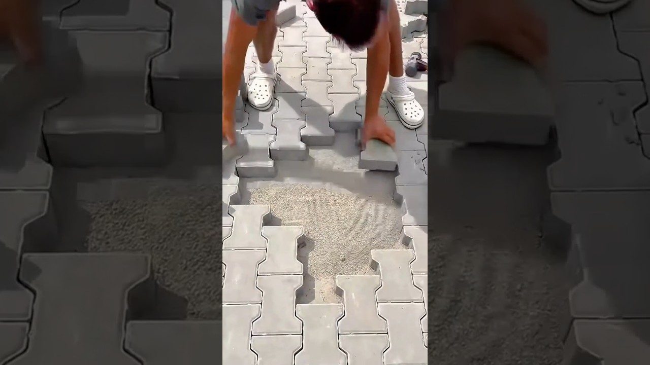 Installing Interlocking Paving Blocks