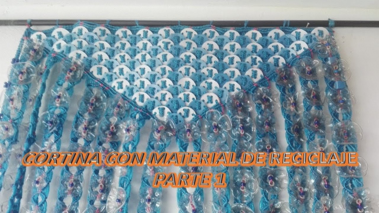Cortina de Macramé y reciclaje