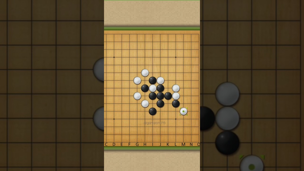 Gomoku game 🎮🫨 The winning game🔥🤩5 in a row game #gomoku #renju #strategygames #mindgames