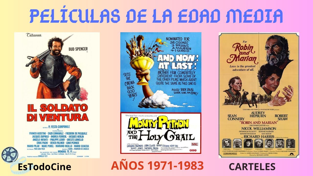 Películas de la EDAD MEDIA. Años 1971-1983. Carteles. Posters.