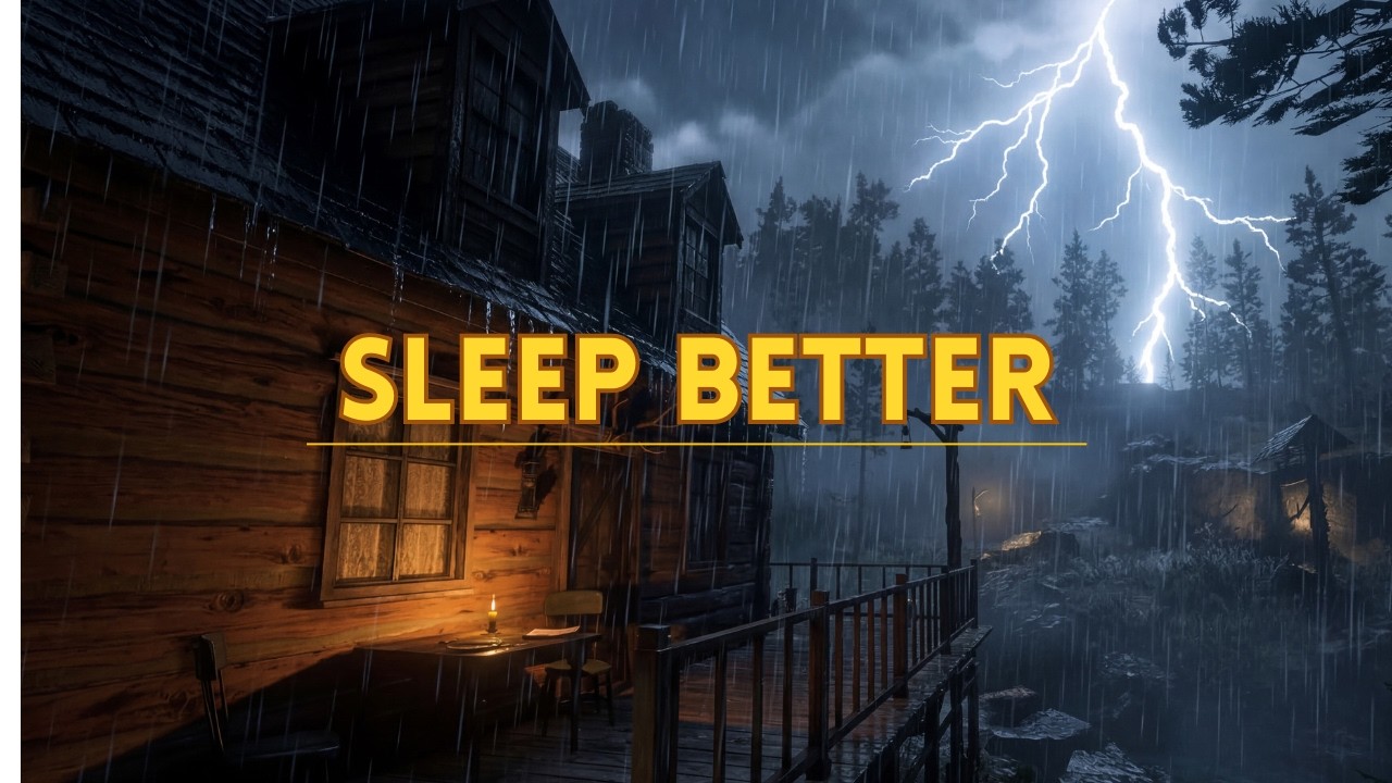 Deep Sleep Guaranteed – Heavy Rain & Thunderstorm Sounds