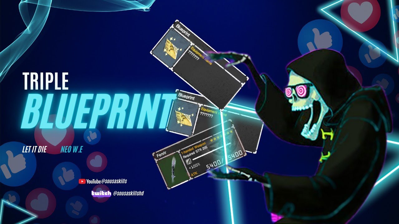 LET IT DIE - Neo w.e F100 + Triple blueprint  TENGOKU