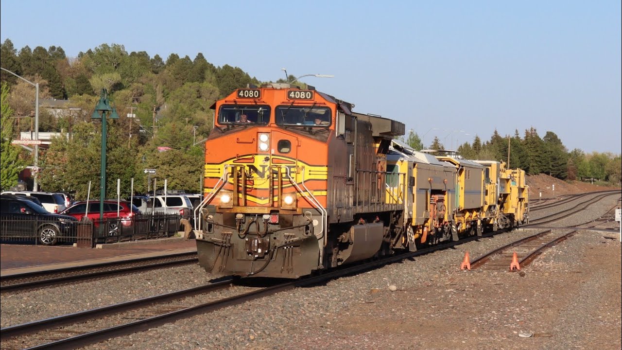 05/14/2021 Railfanning Flagstaff Feat. BNSF 4080 Leading MoW Train, NS 1111, H1s, Warbonnets & More!