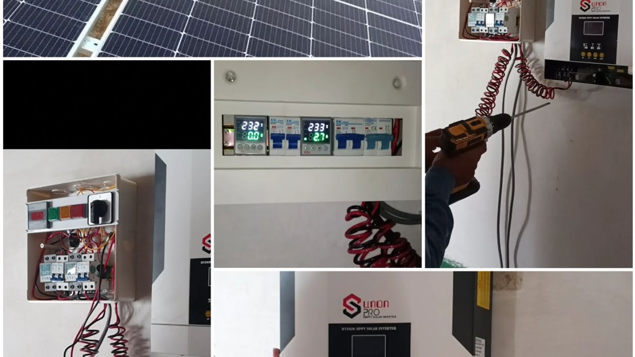 Complete Solar system installation | SAKO 3.5kw hybridsolar system