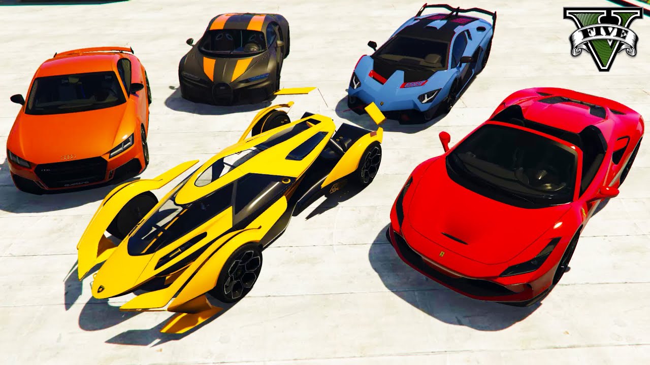 GTA 5 - Stealing 2021 Super Luxury Cars with Franklin! (Real Life Cars #72)