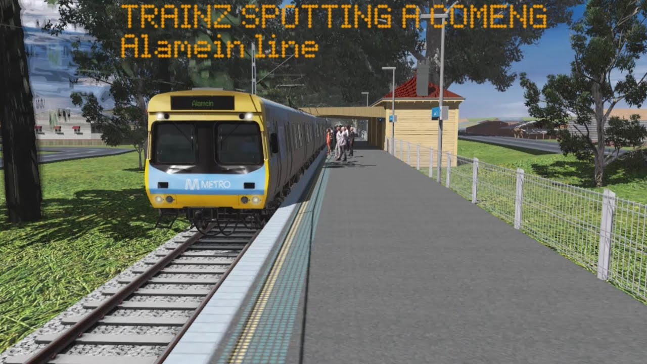 Trainz-Spotting a Comeng - Alamein Line (Trainz 22)