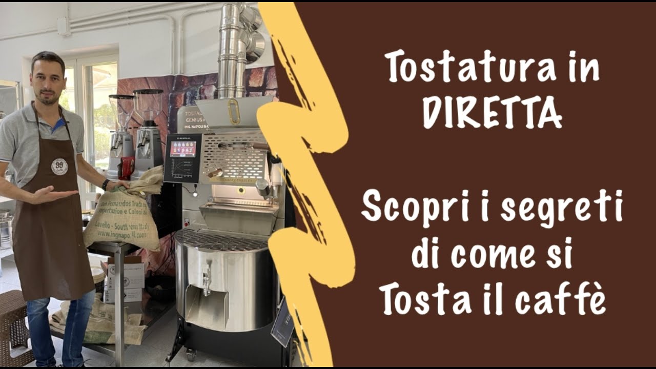 Tostatura del caffè in diretta