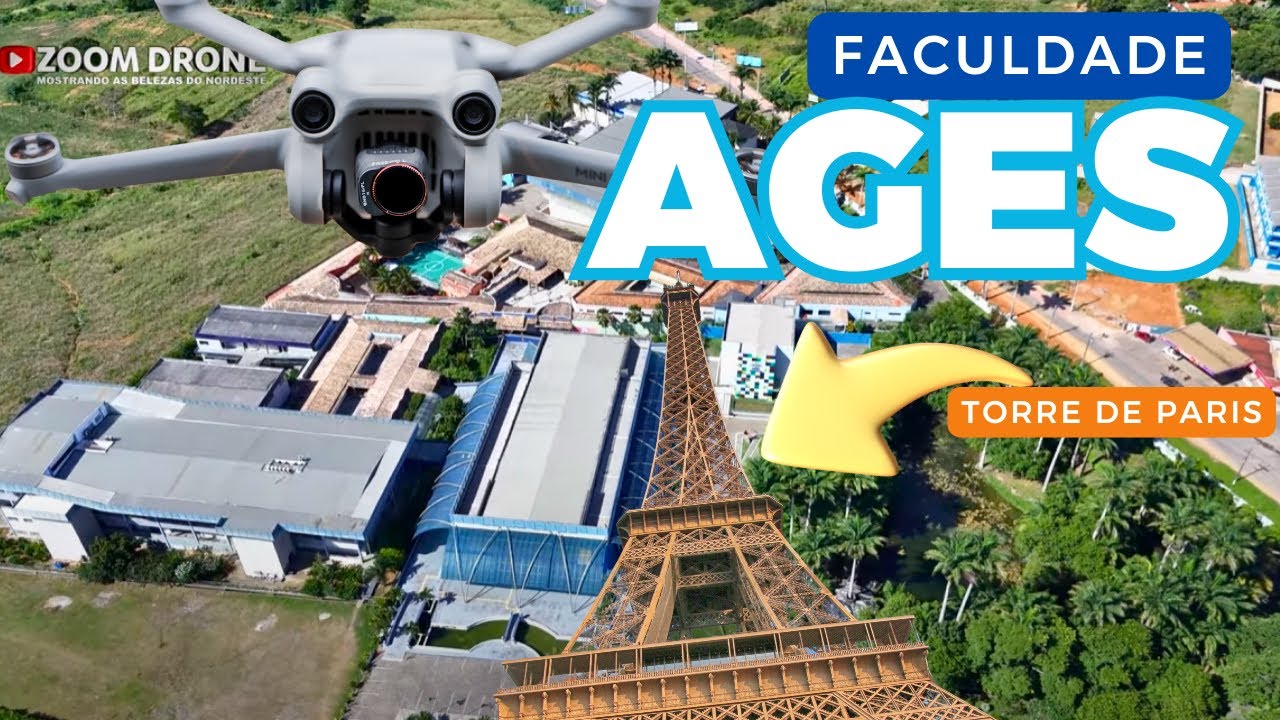 DRONE FILMA FACULDADE AGES EM PARIPIRANGA BAHIA