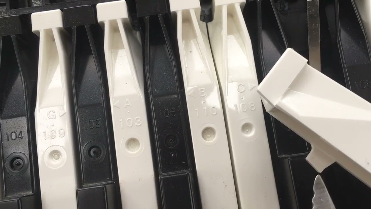 How to fix hanging sticking keys: Yamaha e piano: clavinova, p series, stage piano and others
