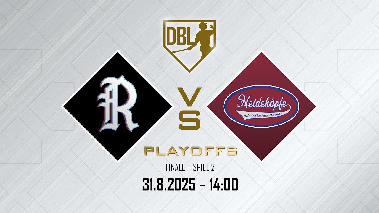 Live 🔴 Deutsche Baseball Liga - Finale: Guggenberger Legionäre vs. Heidenheim Heideköpfe (Spiel 2)