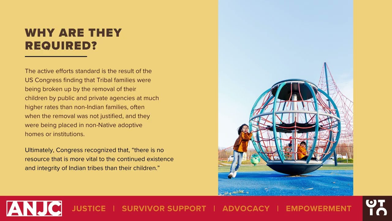 Indian Child Welfare Act: Active Efforts