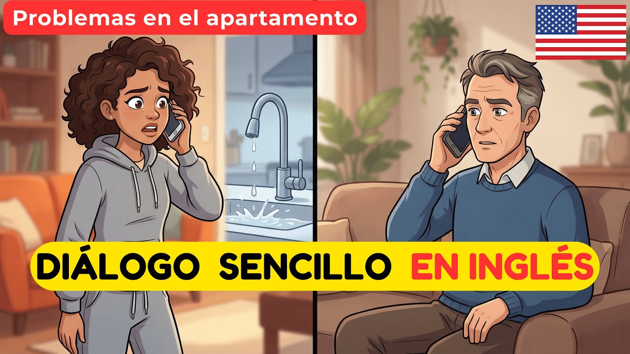 Diálogo Fácil para Principiantes: Problemas en el apartamento (Acento Americano) 🇺🇸
