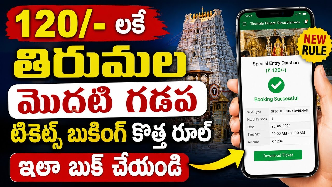 Tirumala Modati Gadapa Tickets Booking Tips Hindu Temples Guide