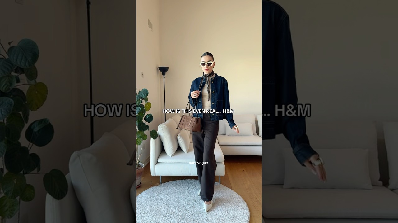 in love with everything ☕️ H&M wide jeans, denim jacket ✨ #fallfashion #ootd #fypシ #shortvideo #fall