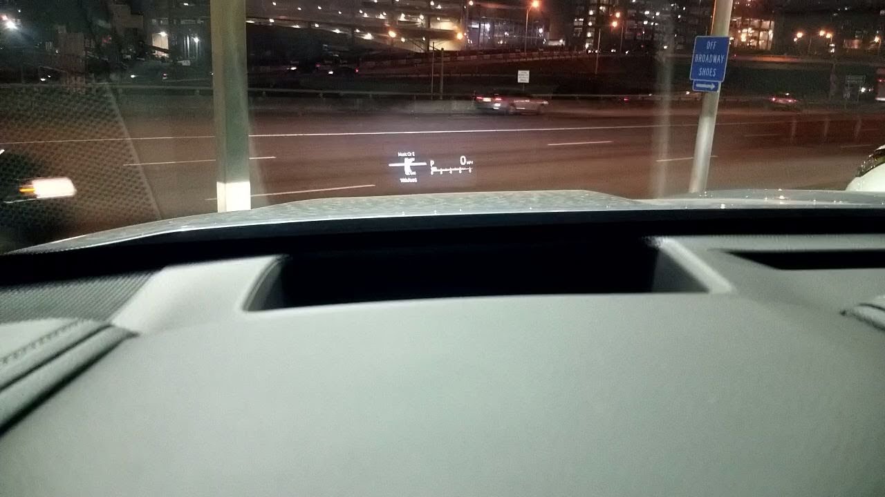 Демонстрация, настройка и руководство по использованию HUD-дисплея Toyota Highlander