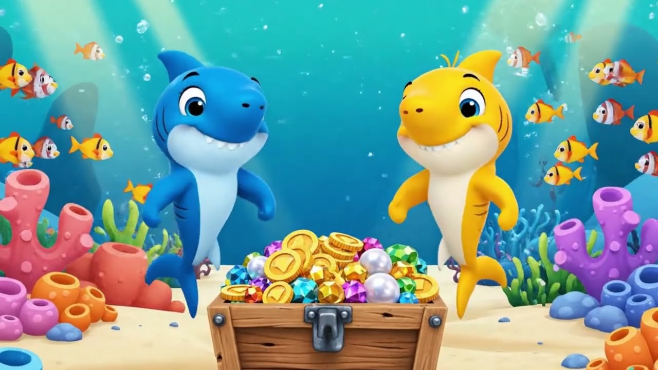🦈 Baby Sharks’ Underwater Adventure 🌊 | Fun Ocean Story for Kids About Friendship & Kindness ✨