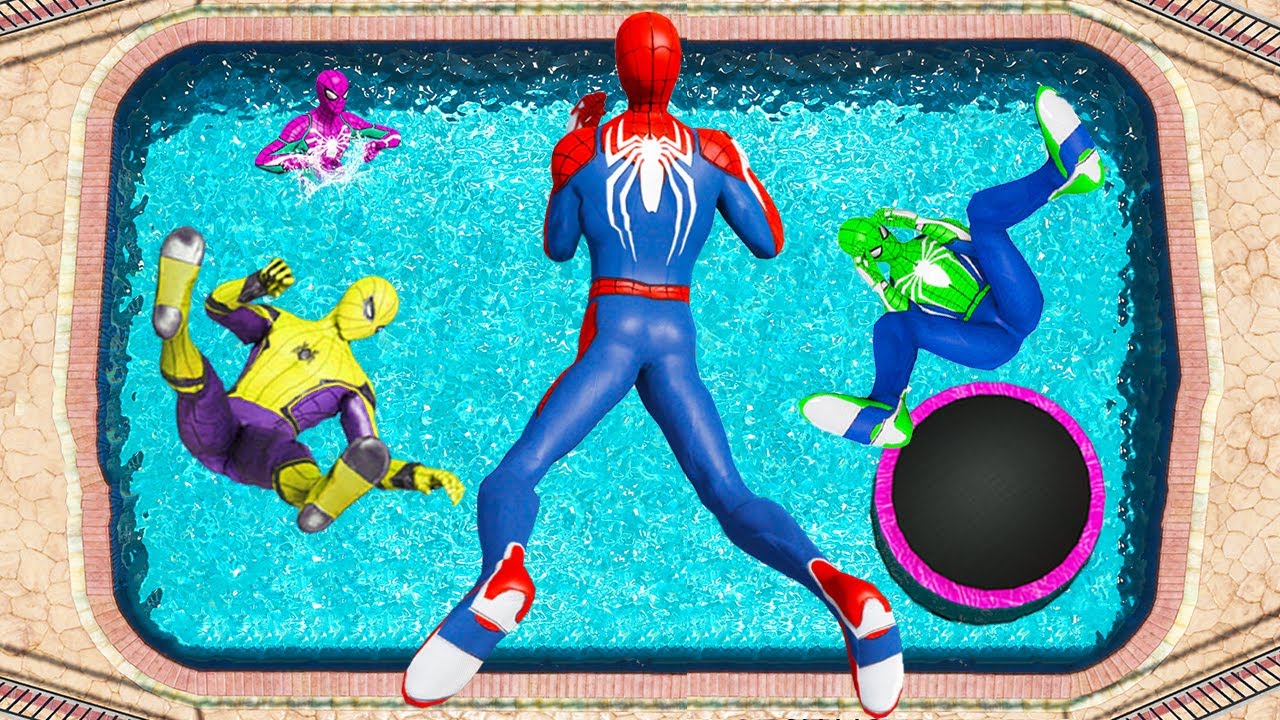 SPIDERMAN CRAZY JUMPS/FALLS #33 (GTA 5 Spider-Man Fails)