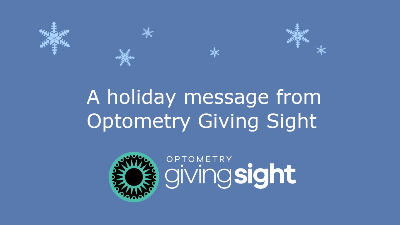 Holiday Greetings from Optometry Giving Sight
