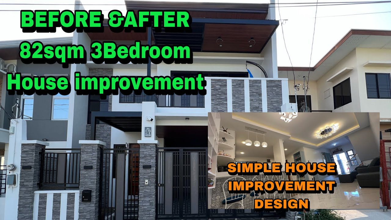 82SQM LOT AREA HOUSE IMPROVEMENT 3BEDROOM DESIGN