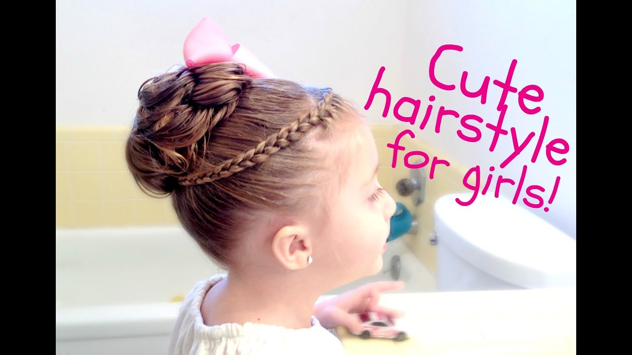 Cute Braid & Bun Hair Tutorial!