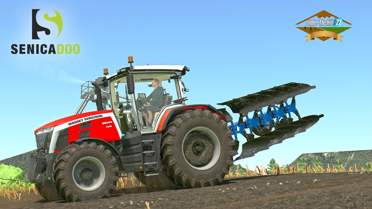 IN UTH22 plowing with Big Massey Ferguson and plow