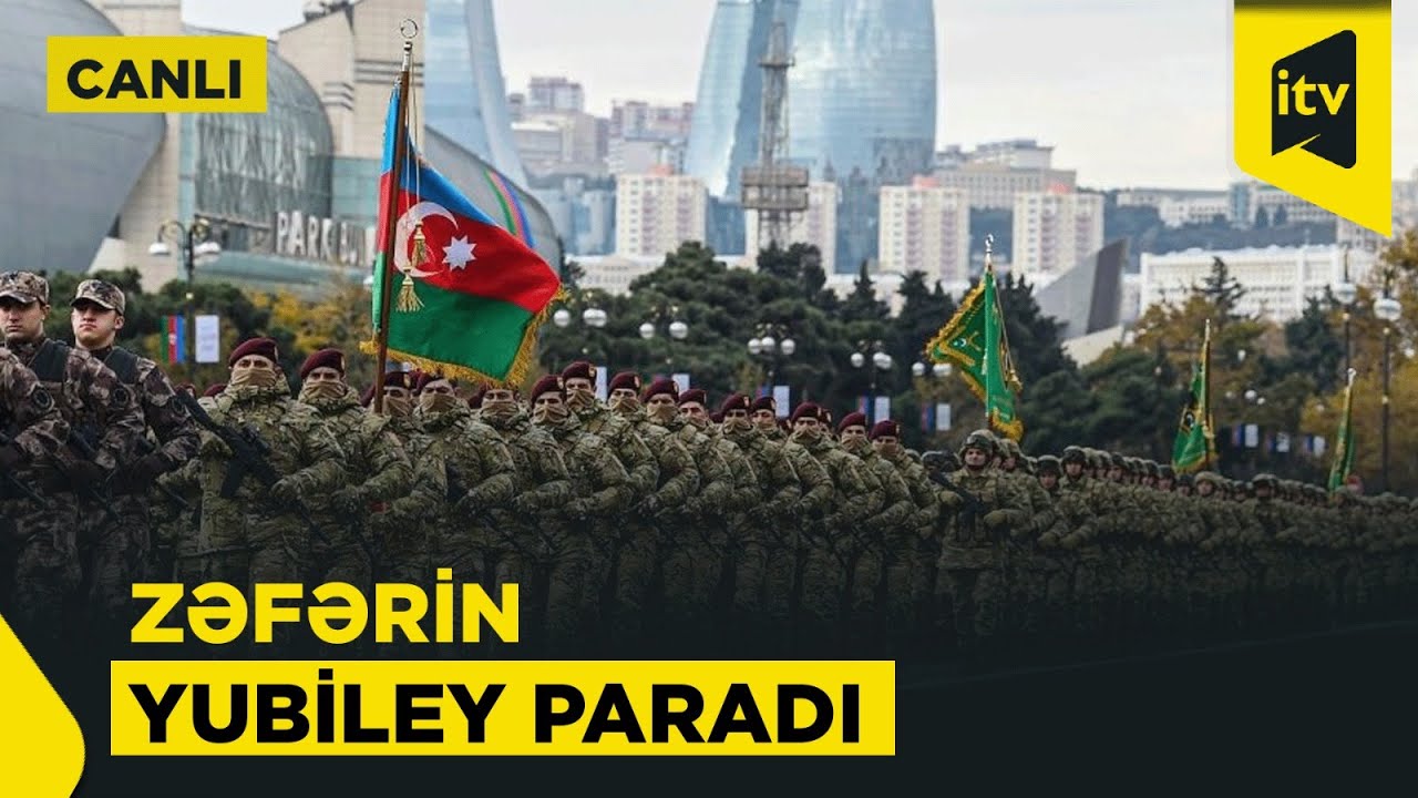 Vətən m&uuml;haribəsində qələbənin 5-ci ild&ouml;n&uuml;m&uuml;nə həsr olunan Hərbi Parad - Canlı