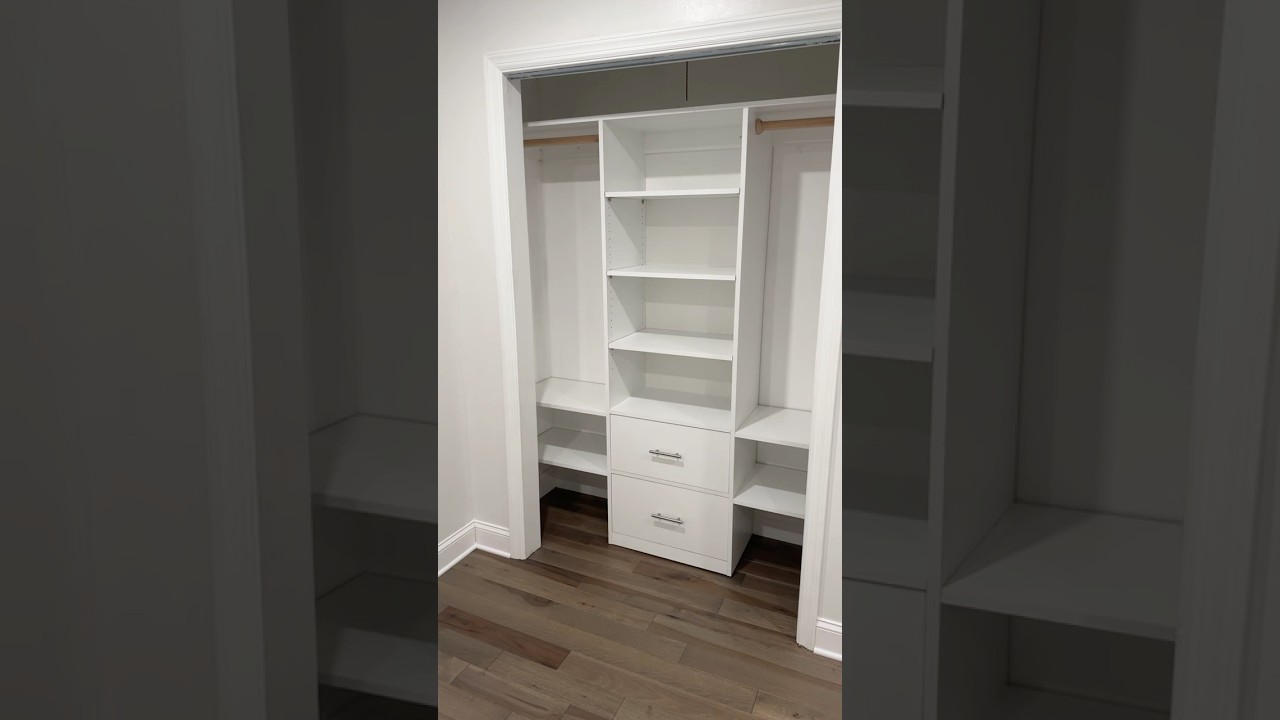 Small custom closet upgrade #diy #process #closet #home