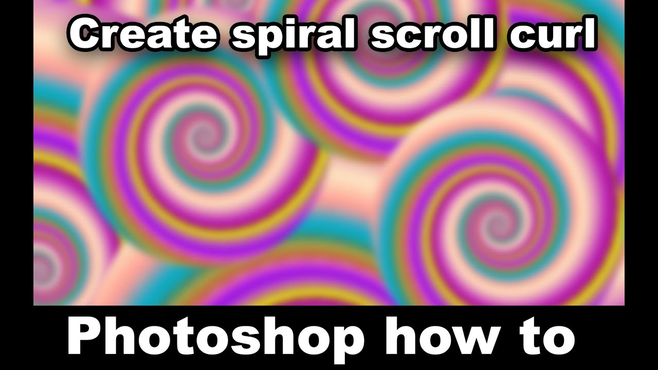 Spiral Scroll Curl In Photoshop | How To | Create Design | Graphicxtras