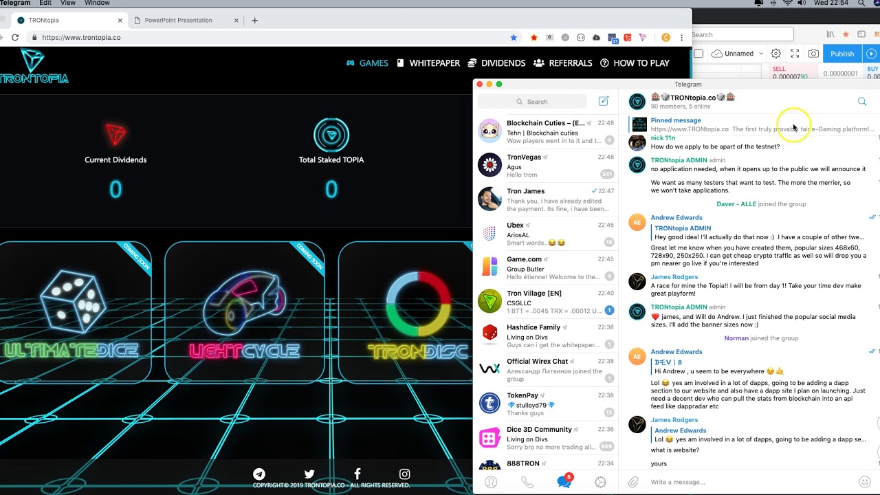 Trontopia Dapp |  New Tron Dice Game Coming Soon