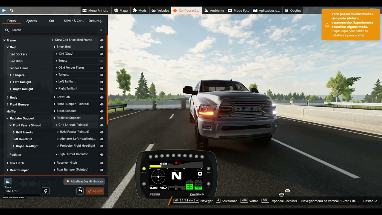 (BeamNG) MONTAMOS UMA RAM QUE CHEGA A 320KM/H!!!!