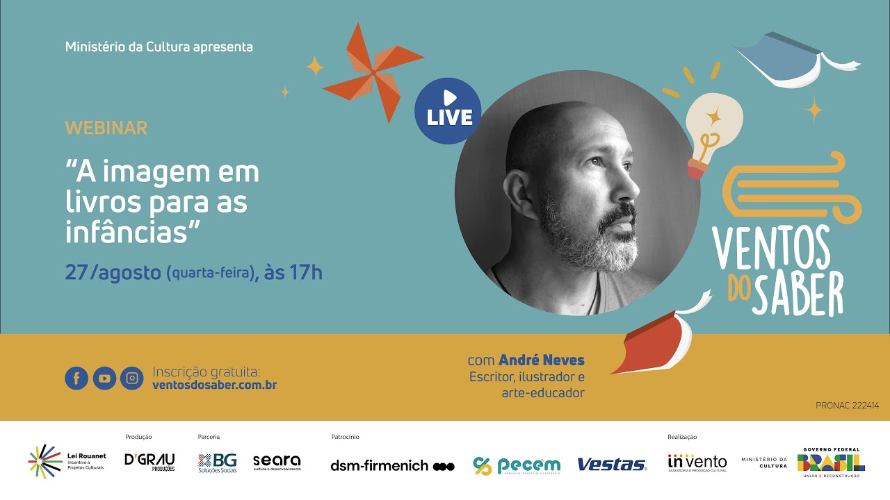 “A imagem em livros para as infâncias” com André Neves