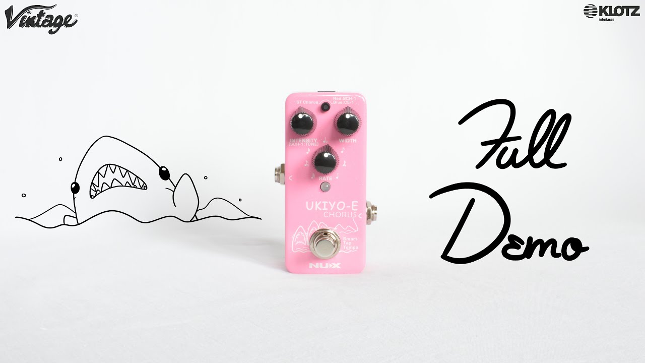 Nux Ukiyo-E Chorus DEMO | 3 analog BBD pedals emulated | MXR Stereo Chorus, Arion SCH-1, Boss CE-1
