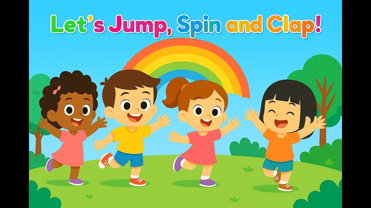 Lets jump,spin and clap - Nursery Rhymes & Kids Song
