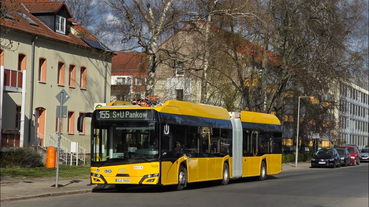 Berlin Bus|Aussetzermitfahrt #49 auf dem 155 von S+U Pankow bis Masurenstraße