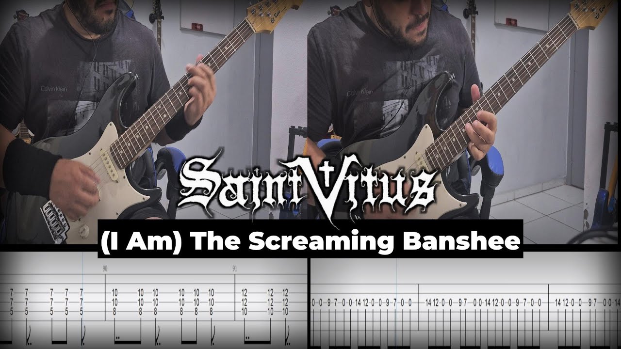 SAINT VITUS - (I Am) The Screaming Banshee - How To Play | Guitar Tab | Lesson | Full Cover |