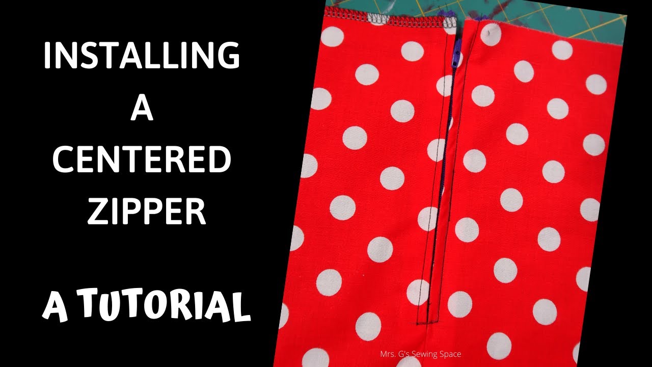 How to Install a Centered Zipper | TUTORIAL