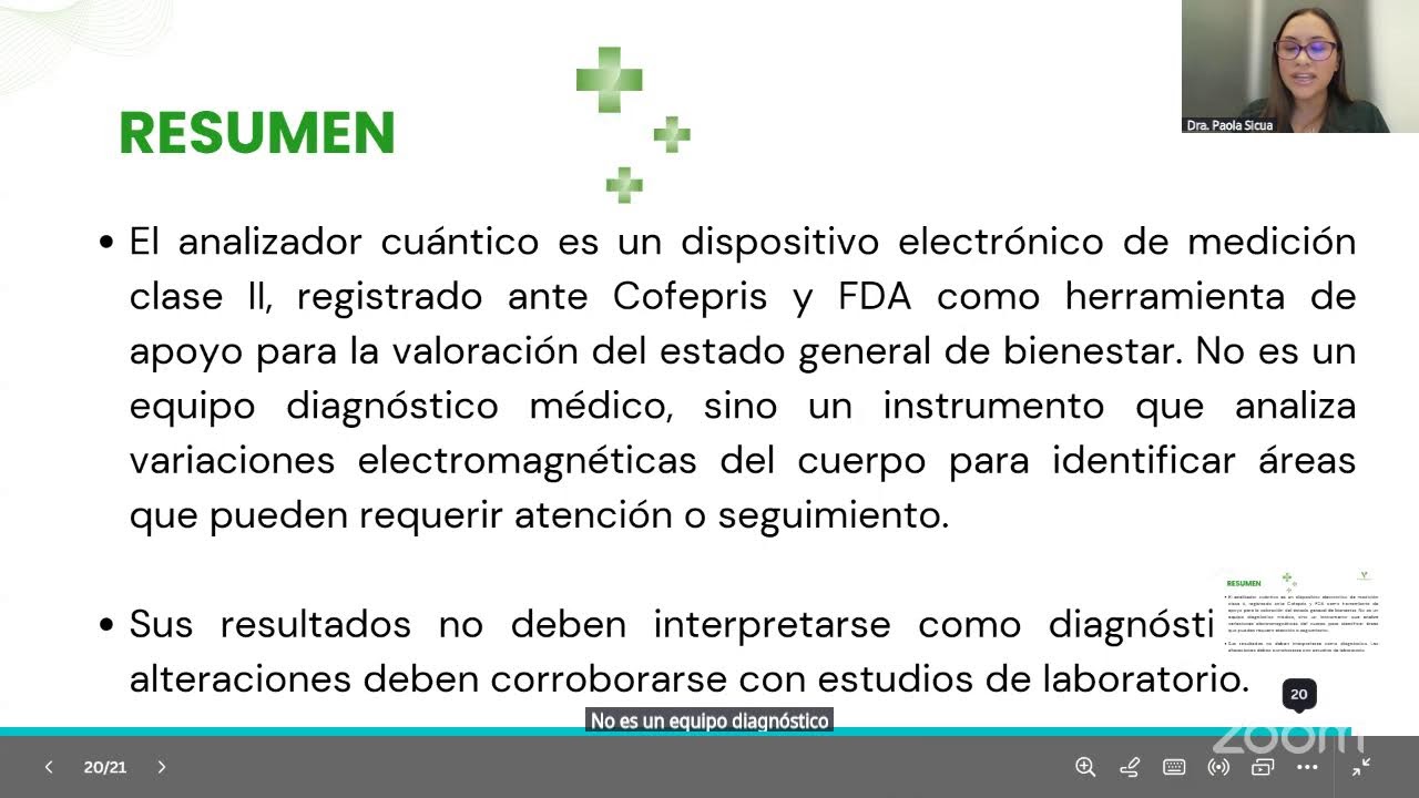 Entrenamiento Scanner Bio-Cu&aacute;ntico con la Dra. Paola Sicua