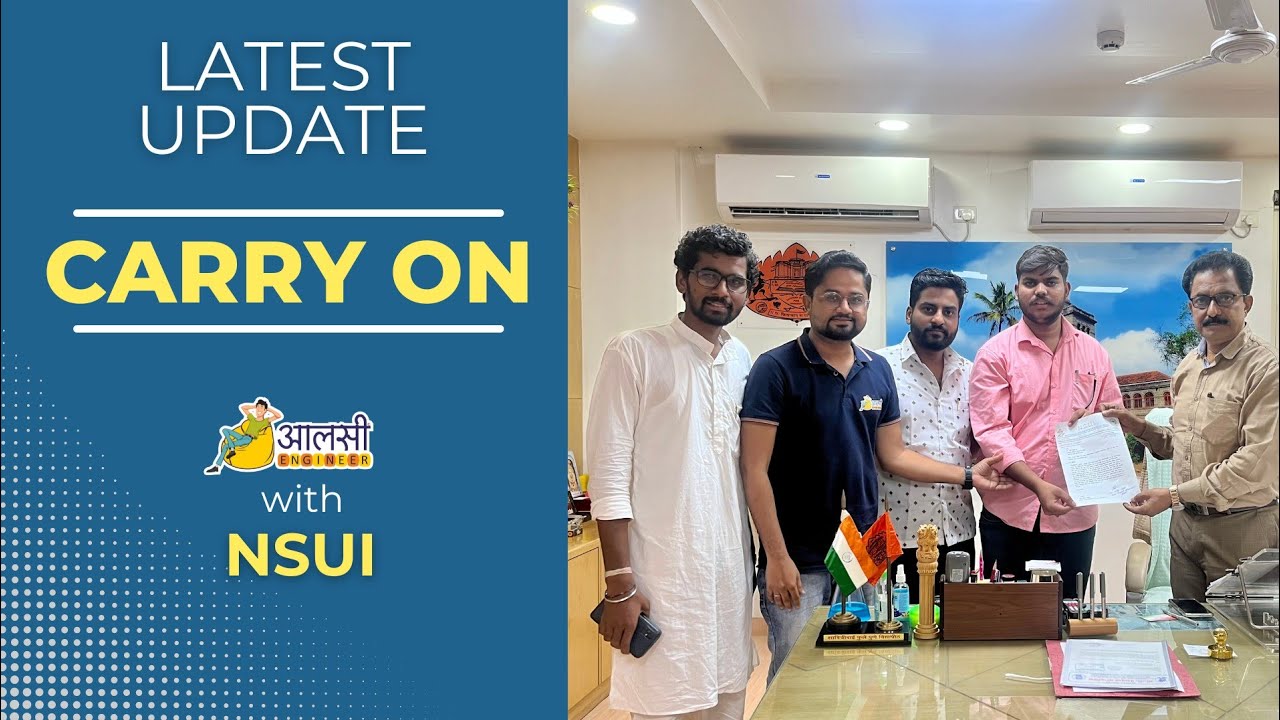 Carry On | LATEST Update | Rounak sir in University for Carry on | Inside Story |Aalsi Engineer