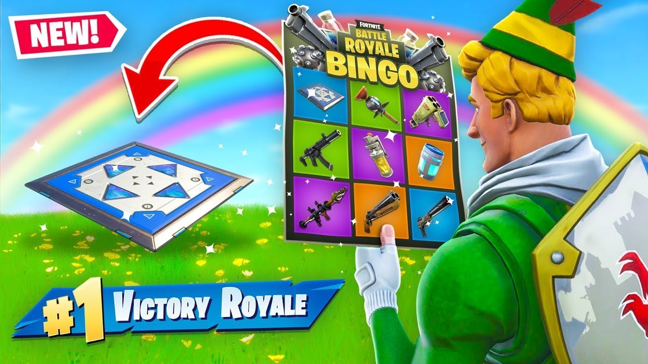 Радужная битва БИНГО в Fortnite! (Испытание)