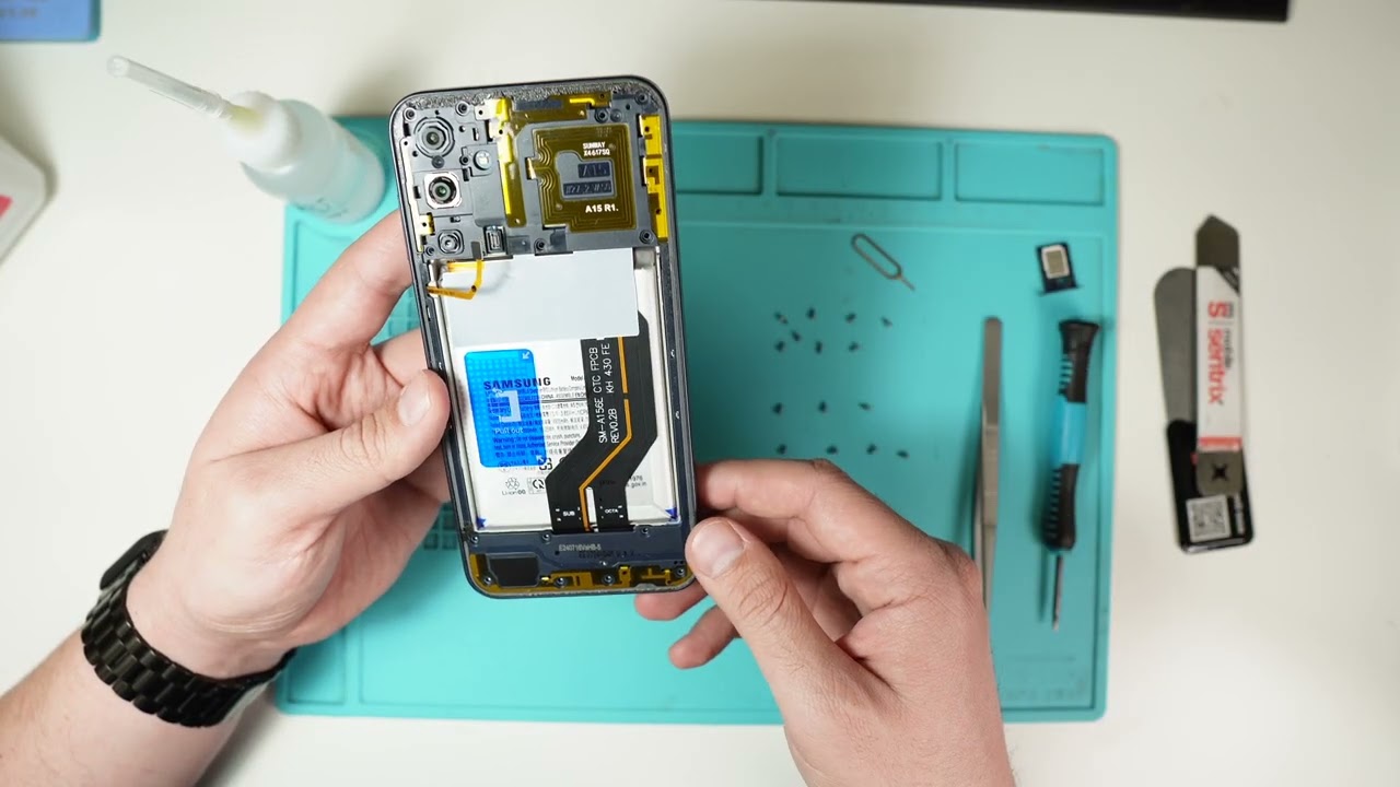 Samsung A15 4g / 5g Modelo A155 A156 2023 Cambio de Pantalla Quebrada Paso a Paso Screen Replacement