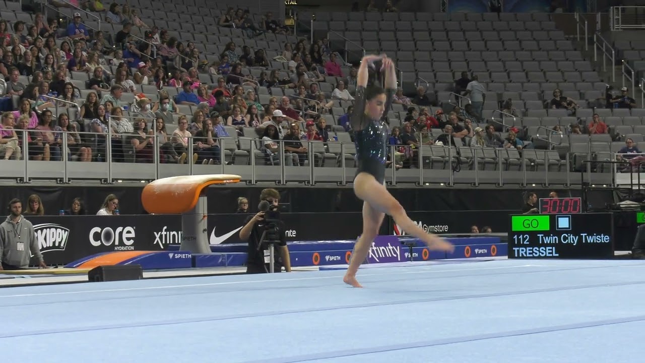Maliha Tressel - Floor Exercise - 2024 Xfinity U.S. Championships - Women Session 1 Day 2