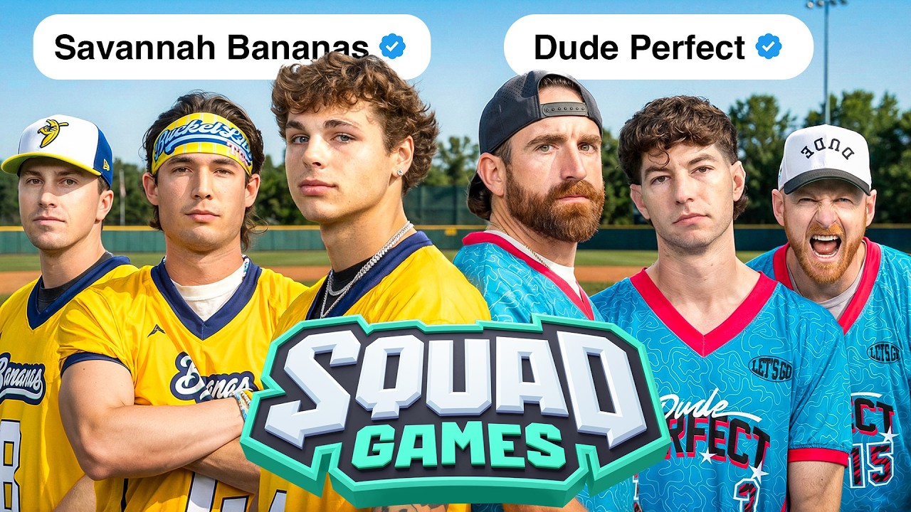 Dude Perfect против Savannah Bananas во ВСЕХ видах спорта | Командные игры