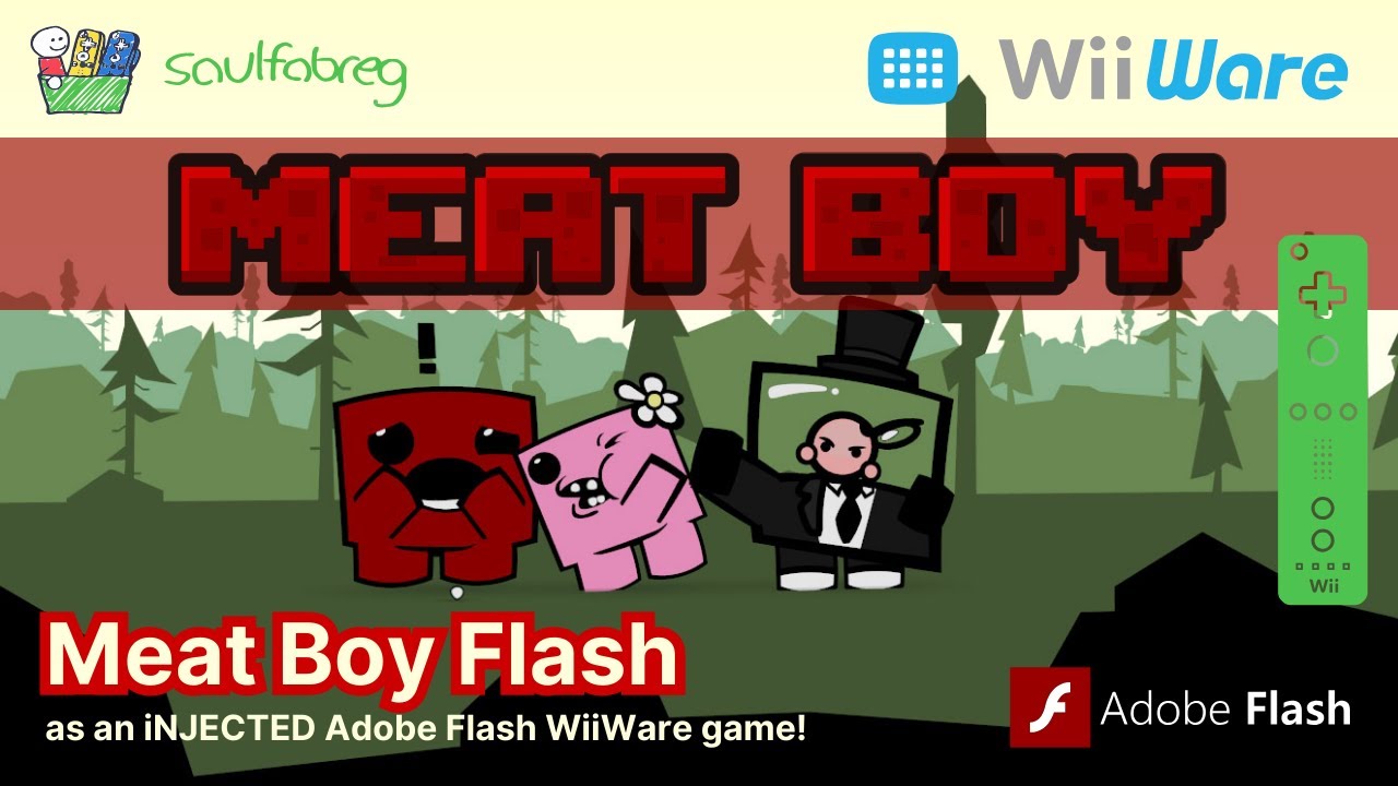 Meat Boy (Adobe Flash) | WiiWare iNJECT by saulfabreg