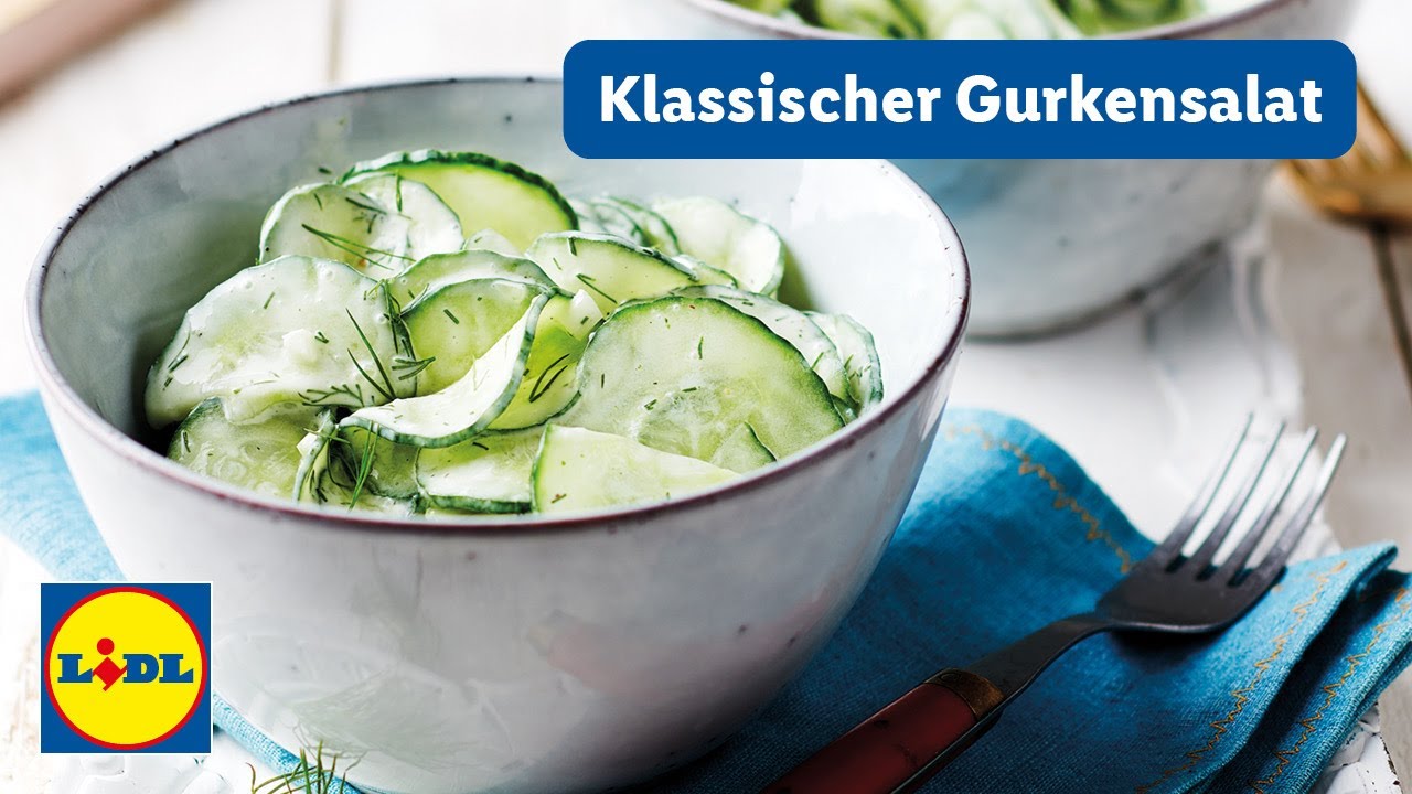 Klassisches Rezept f&uuml;r Gurkensalat | 30min | Einfach | Lidl Kochen